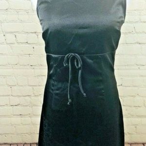 My Michelle Black Satin Cocktail Dress Size 5 / 6